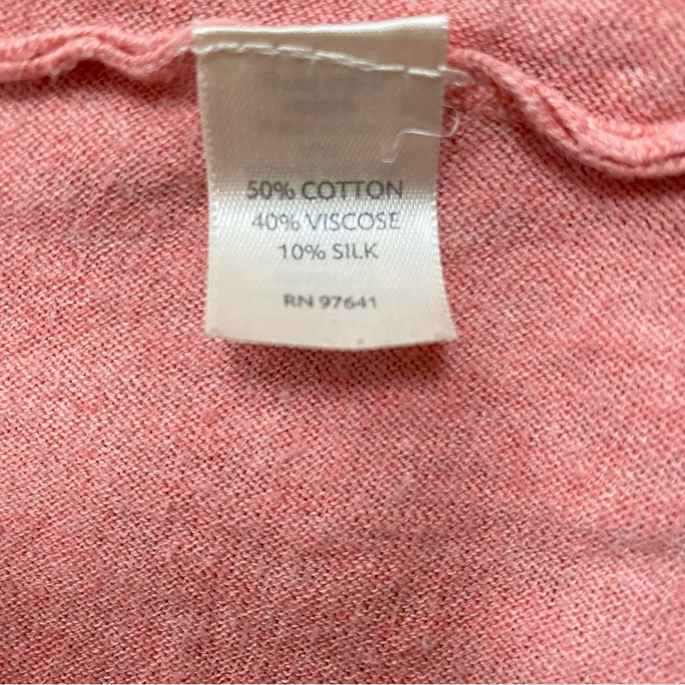 PureJill M/L Lightweight Long Cardigan Sweater Pink ¾ sleeve Pure Jill M L - Picture 6 of 7